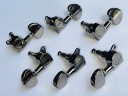 Schecter Guitar Tuners Black Nickel Set 3L+3R